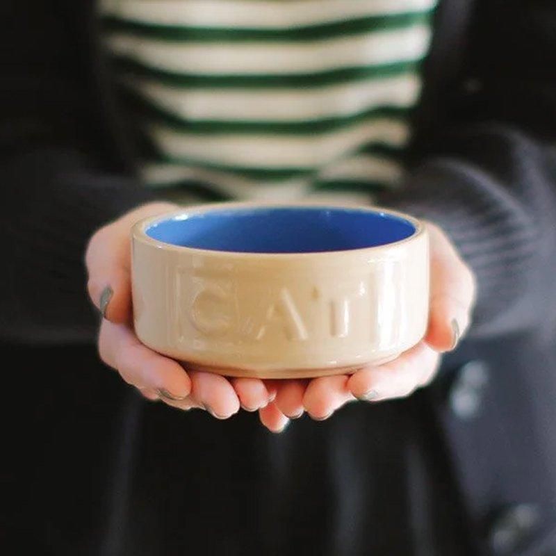 աɥܥ MASON CASH Cane Cat BowlBLUEˤξʲ