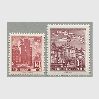 オーストリア 1965年建物シリーズ2種 - 日本切手・外国切手の販売 