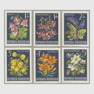 オーストリア 1966年アルプスの花6種 - 日本切手・外国切手の