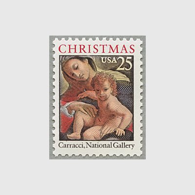 アメリカ 1989年クリスマス聖母子 - 日本切手・外国切手の販売・趣味の切手専門店マルメイト