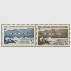 仏領南方南極地方 1956年ニューアムステルダム2種