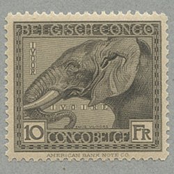 ベルギー領コンゴ 1924年アフリカゾウ - 日本切手・外国切手の販売 