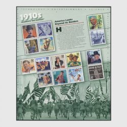 アメリカ 1998年20世紀シリーズ1次 1900年代 - 日本切手・外国切手の