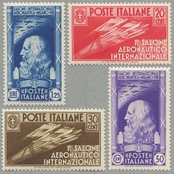 イタリア 1935年ミラノ国際航空サロン4種 - 日本切手・外国切手の販売 