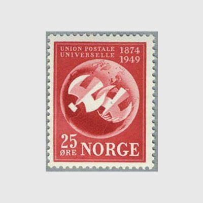 ノルウェー 1949年UPU75年地球とハト - 日本切手・外国切手の販売・趣味の切手専門店マルメイト