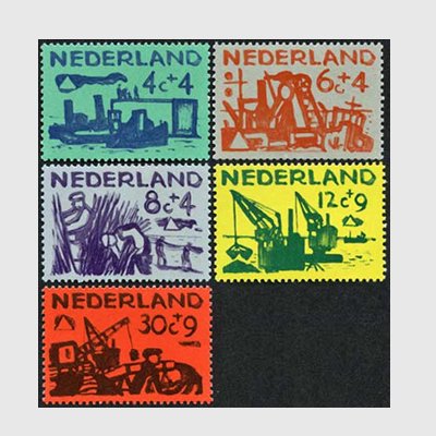 オランダ 1959年海を守る5種 - 日本切手・外国切手の販売・趣味の切手