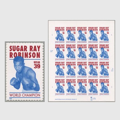アメリカ 2006年ボクサー シュガー・レイ・ロビンソン - 日本切手・外国切手の販売・趣味の切手専門店マルメイト