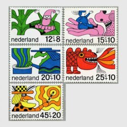 オランダ 1968年おとぎ話のキャラクター5種
