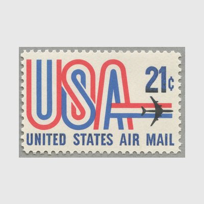 アメリカ 1971年航空切手 21c - 日本切手・外国切手の販売・趣味の切手専門店マルメイト