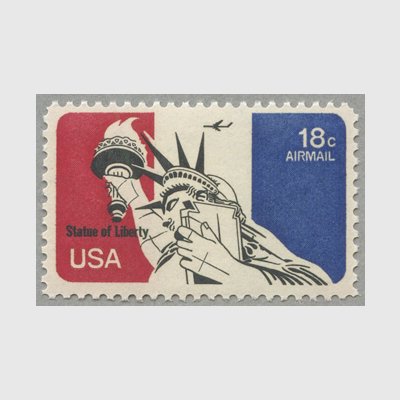 アメリカ 1974年航空切手 自由の女神18c - 日本切手・外国切手の販売