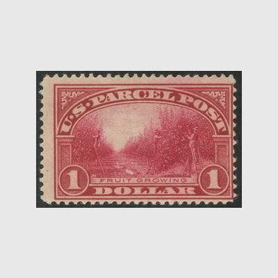 アメリカ 1913年小包切手＄1※ヒンジ（stus_q012_1） - 日本切手