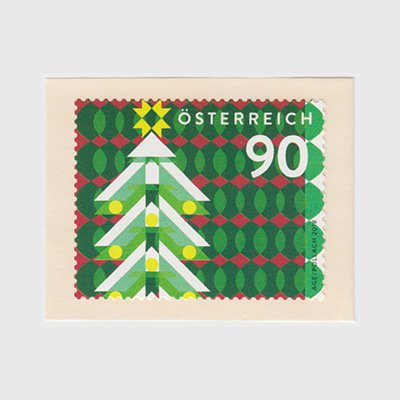オーストリア 18年モダンクリスマスツリー 日本切手 外国切手の販売 趣味の切手専門店マルメイト