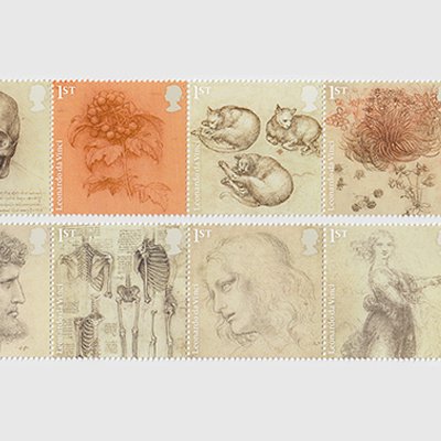 イギリス 2019年レオナルド・ダ・ヴィンチ12種 - 日本切手・外国切手の