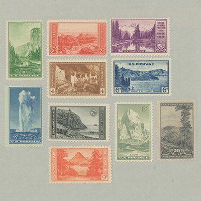 アメリカ 1934年国立公園 - 日本切手・外国切手の販売・趣味の切手専門店マルメイト