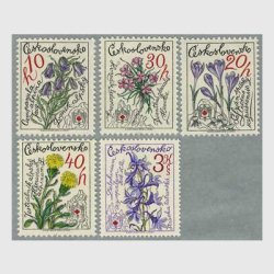チェコスロバキア 1960年花6種 ※少難品 - 日本切手・外国切手の販売