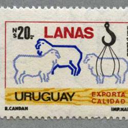 ウルグアイ 1986年羊毛の輸出