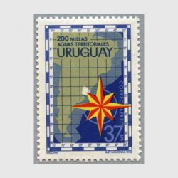 ウルグアイ 1972年200海里図