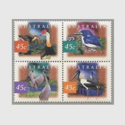 オーストラリア 1997年鳥４種連刷