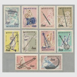 韓国 1963年民族楽器10種※少難品