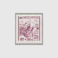 韓国 1966-69年第2次透かしなし普通切手18種 - 日本切手・外国切手の 