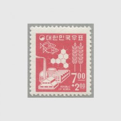 韓国 1966-69年第2次透かしなし普通切手18種 - 日本切手・外国切手の 