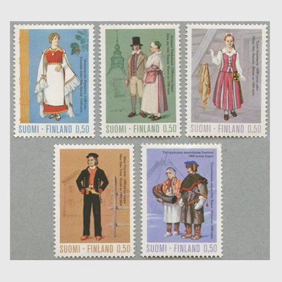 フィンランド 1972年民族衣装５種 日本切手 外国切手の販売 趣味の切手専門店マルメイト