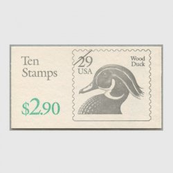 アメリカ 1991年切手帳＄2.90アメリカオシドリ