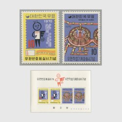 韓国 1970年郵便番号制実施・郵便作業機械化２種