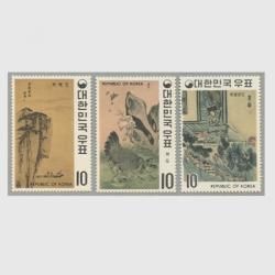 韓国 1962-63年新ウォン貨白紙普通切手11種※少難品 - 日本切手