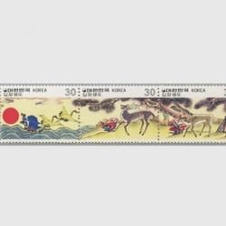 韓国 1980年民画シリーズ「鵲虎図」 - 日本切手・外国切手の販売
