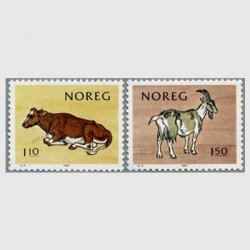 ノルウェー 1981年牛とヤギ2種
