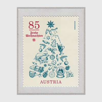 オーストリア 2020年クリスマス「クリスマスツリー」 - 日本切手・外国切手の販売・趣味の切手専門店マルメイト