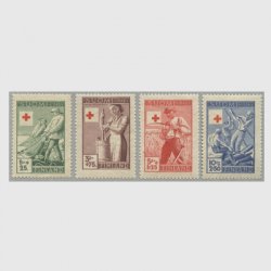 フィンランド 1946年赤十字切手４種