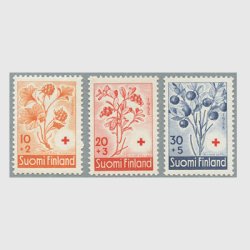 フィンランド 1958年赤十字切手３種