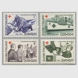 フィンランド 1964年赤十字切手４種