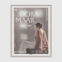フランス 2021年美術切手「ドラ・マール」
