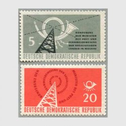東ドイツ 1958年モスクワ郵政会議2種