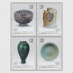 中国 2021年シルクロードの文物4種