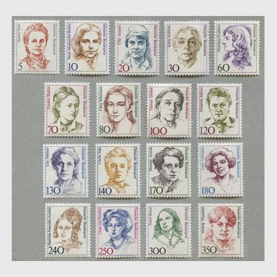ドイツ 1986-1991年著名な女性１７種 - 日本切手・外国切手の販売 