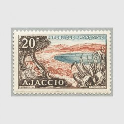 フランス 1954年観光切手 アジャクシオ湾