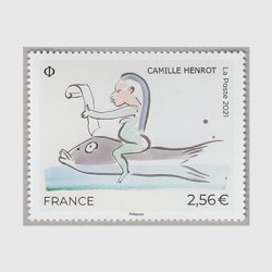 フランス 2021年美術切手「カミーユ・アンロ」