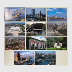 中国 風景はがき 1987年上海の風景10種・国内用