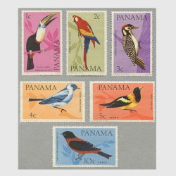 パナマ 1965年鳴鳥６種