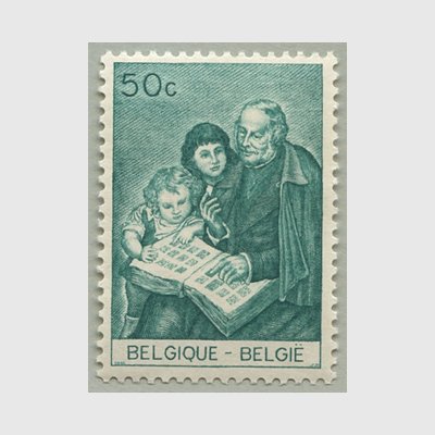 ベルギー 1965年切手帳を広げるローランド・ヒル - 日本切手・外国切手