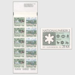 スウェーデン 1990年国立公園切手帳