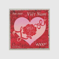 ベトナム 2022年ラブ切手・香り付