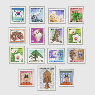 韓国 1993-1994年基本料金110w時期 普通切手 - 日本切手・外国切手の販売・趣味の切手専門店マルメイト