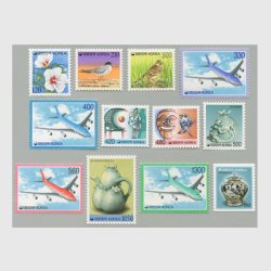 韓国 1995-1996年基本料金150w時期・普通切手12種