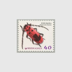 韓国 2000年普通切手 帽子朱紅甲虫