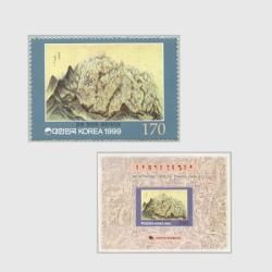 韓国 2001年韓国の蘭・第1集4種連刷 - 日本切手・外国切手の
